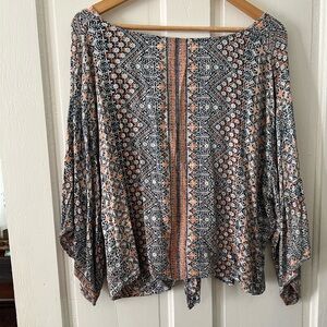 Bohemian Print Women's Top - Multicolor
